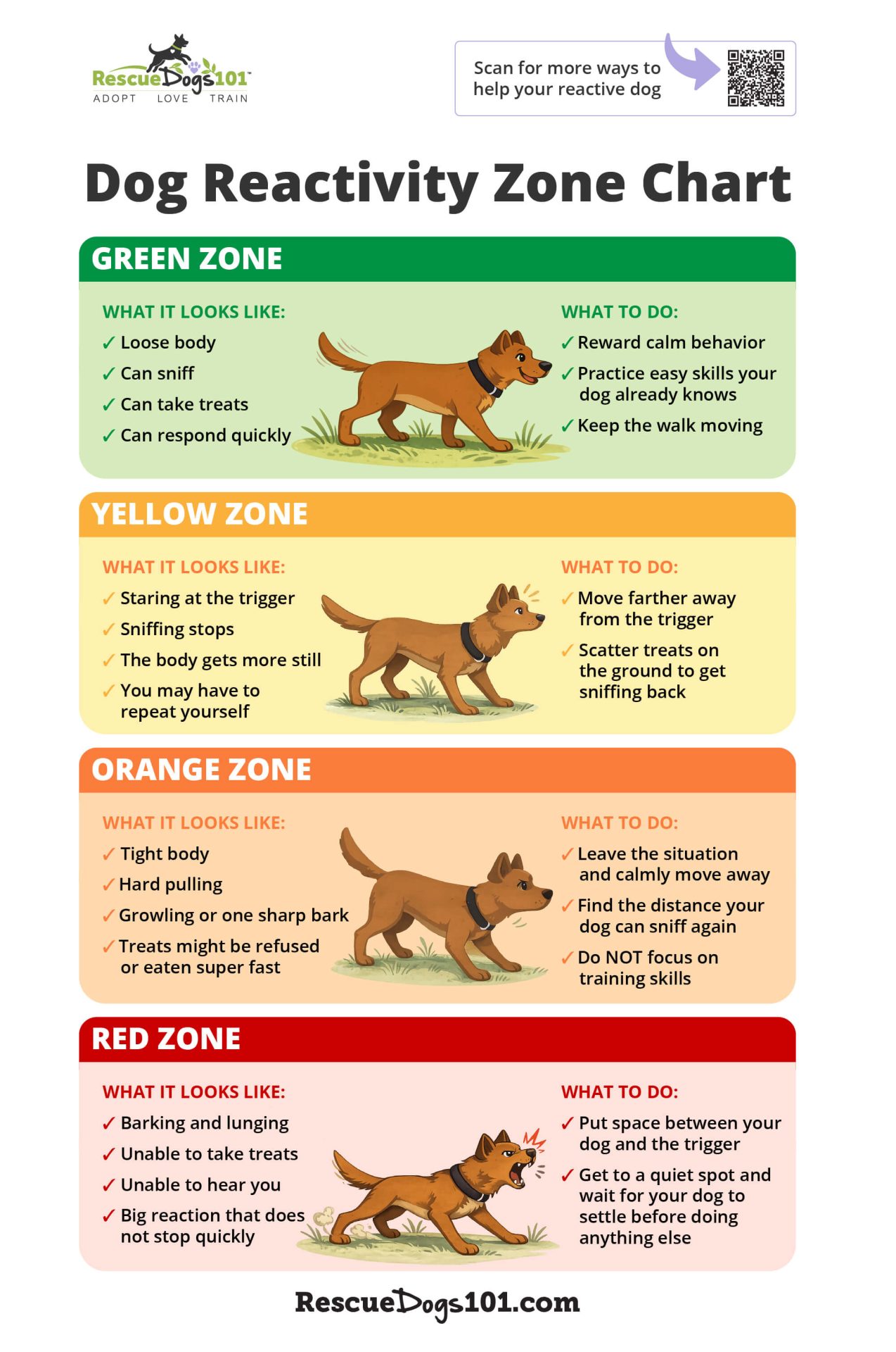 Dog reactivity zone behavior guide